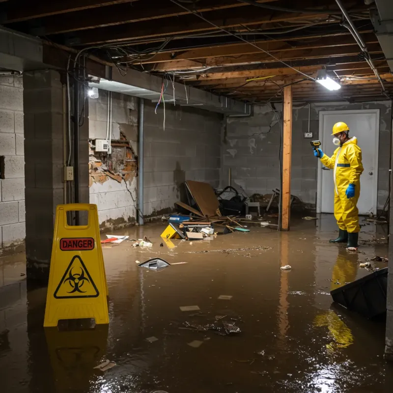 Flooded Basement Electrical Hazard in Ewa Gentry, HI Property